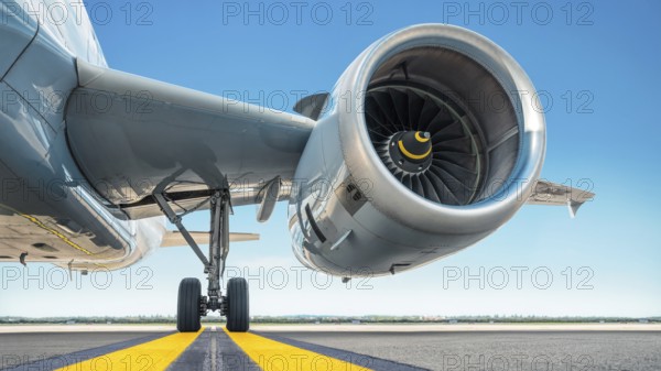 jet engine of an modern airliner