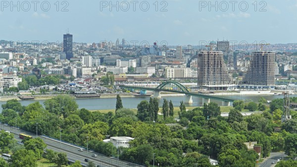 Belgrade capitol city of Serbia cityscape