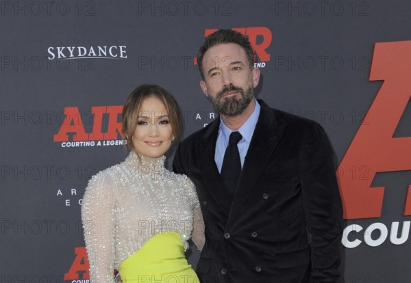 Jennifer Lopez and Ben Affleck at the Amazon Studios' World premiere of 'AIR' held at the Regency Village Theatre in Westwood, USA on March 27, 2023