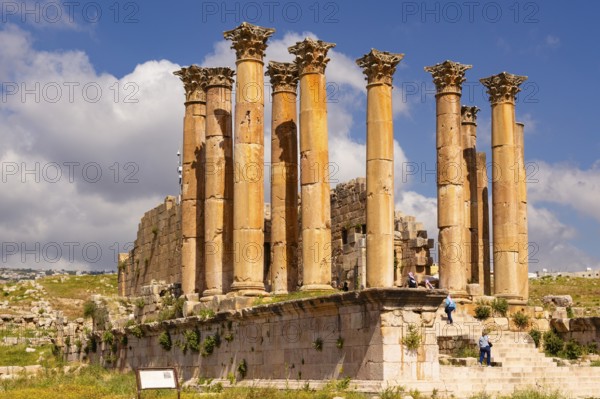 Artemis' Temple, Jerash, Jordan, Asia