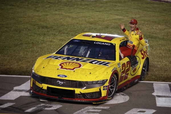 Joey Logano wins the Ally 400 in Lebanon, TN, USA, North America