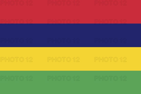 Flag of Mauritius, Vector illustration