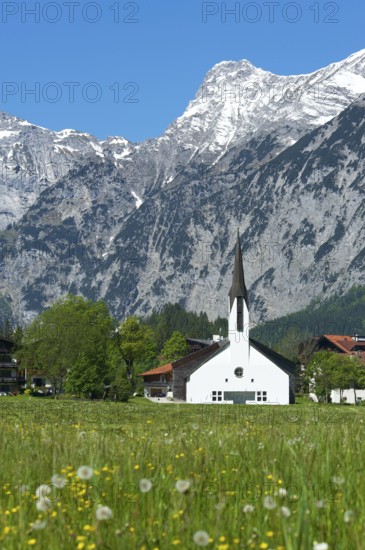 Church in Pertisau on Lake Achensee, Tyrol, Austria, Europe