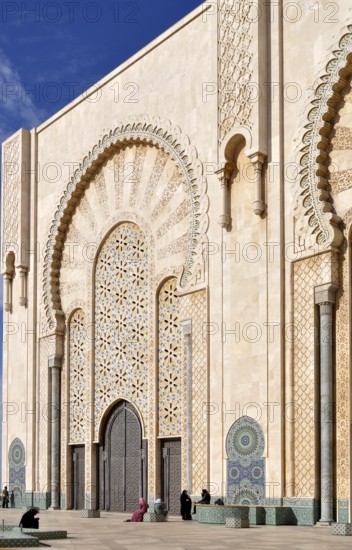 Casablanca city centre, mosque in the city centre, Hassan II Mosque