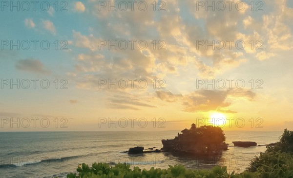 Tanah Lot Temple on the rock, Bali, Indonesia, Asia