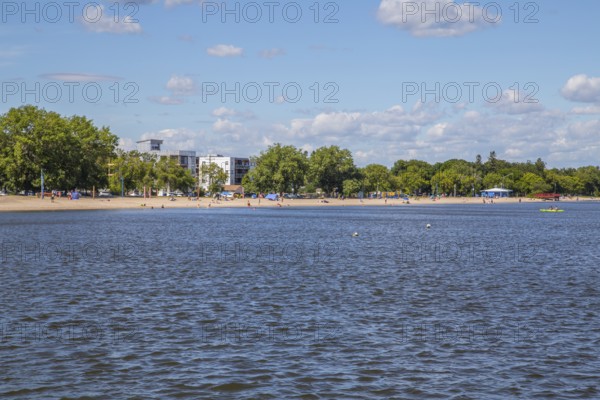 At Gimli Beach, Lake Winnipeg, Manitoba, Canada, North America