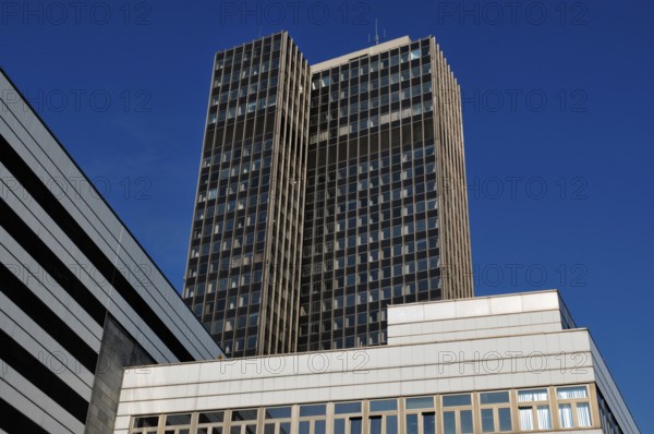 Steglitzer Kreisel high-rise building, Schlossstraße, Steglitz, Berlin, Germany, asbestos contamination, asbestos contaminated, Europe