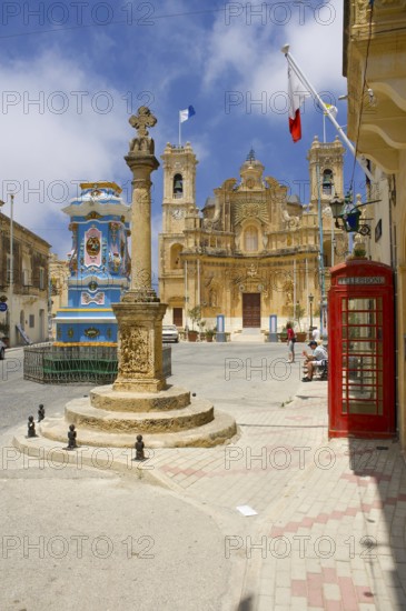Church in Gharb on the island of Gozo, Malta, Europe