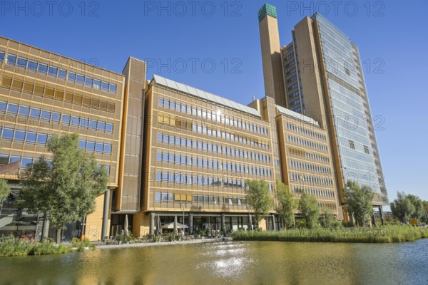 Commercial building Atrium Tower, Pianosee, Potsdamer Platz, Tiergarten, Mitte, Berlin, Germany, Europe