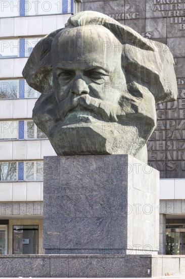 Karl Marx Monument, Chemnitz, Saxony, Germany, Europe