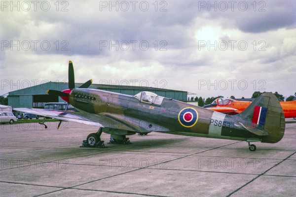 Supermarine Spitfire PS853 aircraft, UK 1966 Photo Reconnaissance Spitfire Mk XIX with a Rolls Royce Griffon engine