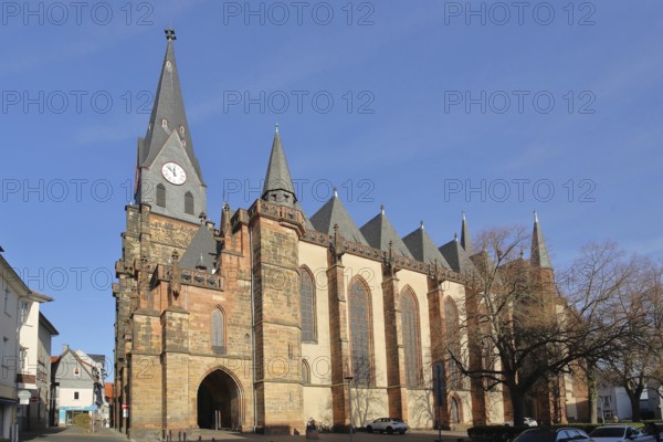 Gothic Protestant town church, Church of Our Lady, Friedberg, Wetterau, Hesse, Germany, Europe