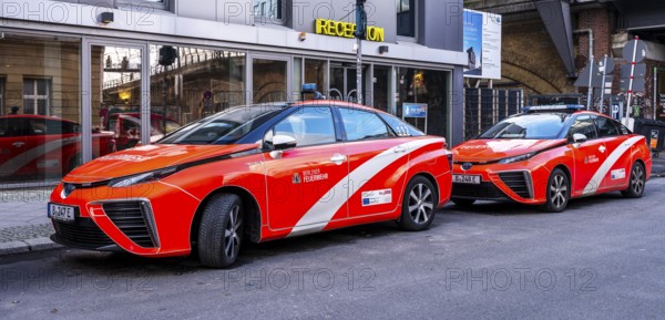 The current electric cars of the Berlin fire brigade, Berlin, Germany, Europe