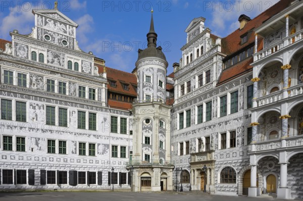 Dresden Castle, Courtyard, Dresden, Saxony, Germany, Europe