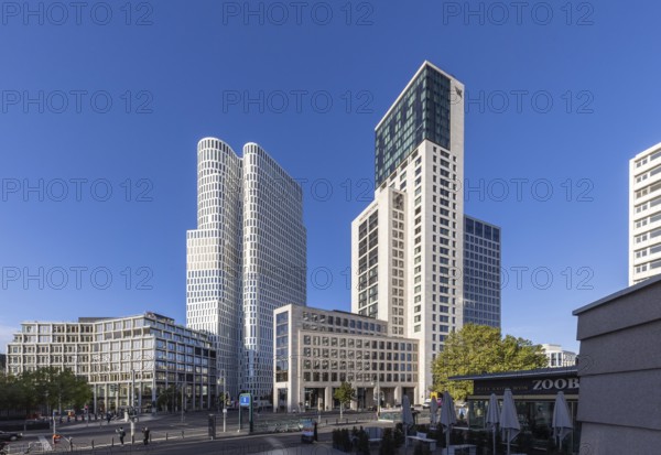 Hotel Motel One Berlin-Upper West and Hotel Waldorf Astoria, Zoofenster. City view Berlin, Germany, Europe