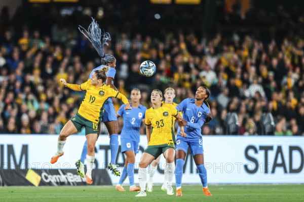 MELBOURNE, AUSTRALIA, JULY 14 : Australia Vs France World Cup 2023 Send Off Friendly Match on 14th July 2023