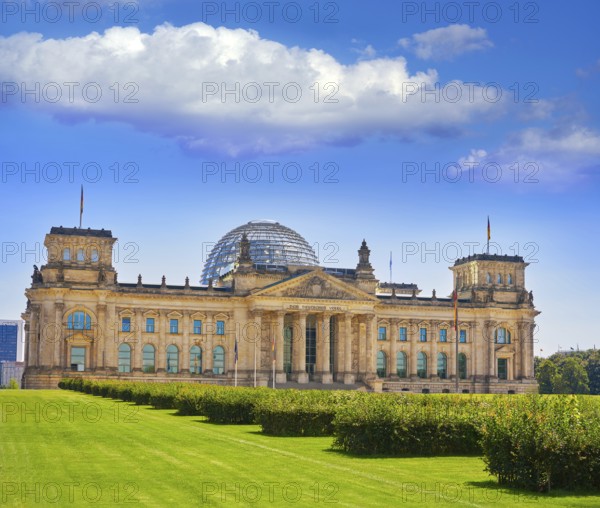The Reichstag Berlin building Deutscher Bundestag in Germany