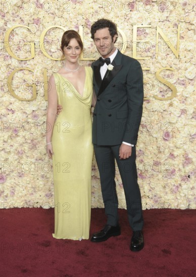 Leighton Meester and Adam Brody at the 82nd Annual Golden Globe Awards held at the Beverly Hilton Hotel in Beverly Hills, USA on January 5, 2025. Beverly Hills, California, USA, North America