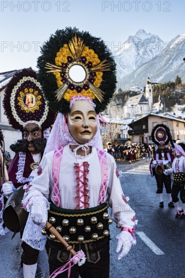 Front scooter, carnival, carnival in Tarrenz, Tyrol, Austria, Europe
