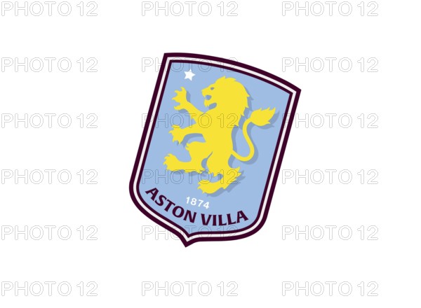 Rotated to right, Aston Villa Logo, Soccer, Logo