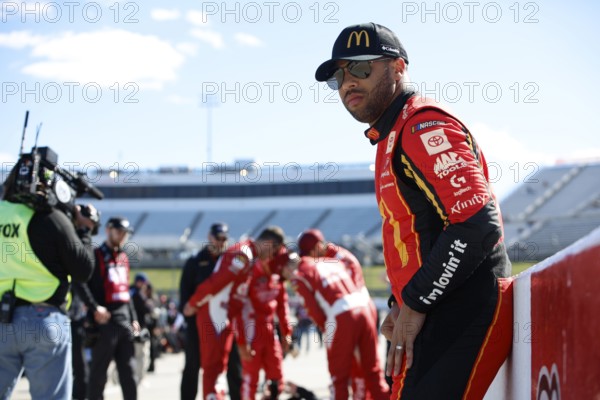 NASCAR Cup Series driver, Bubba Wallace gets ready to practice for the Cook Out 400 in Martinsville, VA, USA, North America
