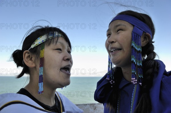 Inuit woman, Qikiqtarjuaq village, Baffin Island, Nunavut, Canada, Baffin Island, North America