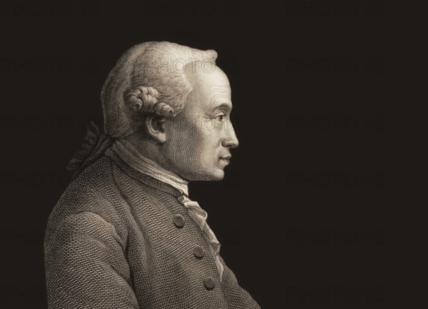 Immanuel Kant, 1724, 1804, German philosopher of the Enlightenment, digitally altered