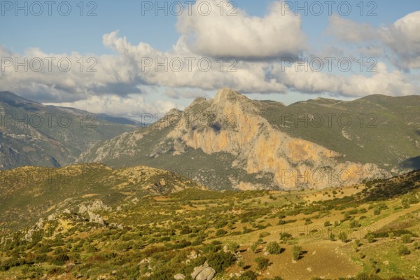 Beautiful View while hiking to Jebel Khmes, Morocco - The Highest peak in Talassemtane National Park in North Africa