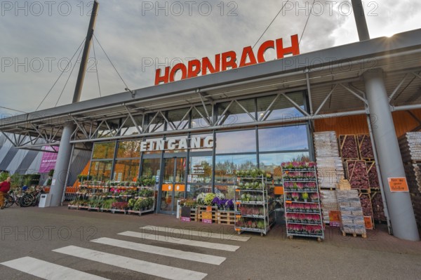 Entrance, Hornbach DIY store, Kempten, Allgäu, Bavaria, Germany, Europe