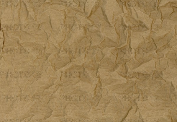 Brown crumpled paper texture background