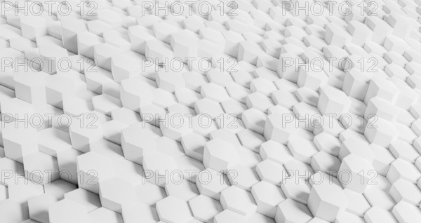 Creative geometrical background with white hexagons