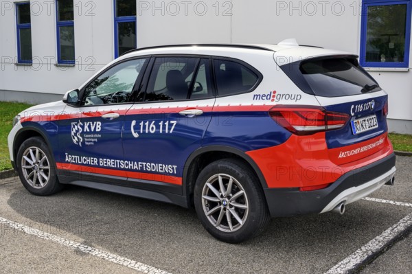 Eisatzwagen, medical on-call service, Kempten, Allgäu, Bavaria, Germany, Europe