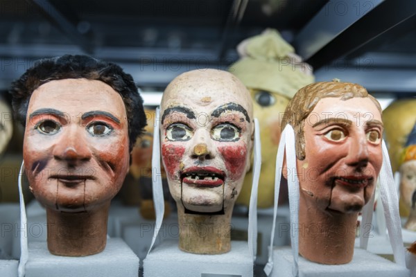 The puppet theatre collection of the Staatliche Kunstsammlungen Dresden (SKD), one of the largest of its kind in the world, will open its doors at its new location on 7 September: the power plant Mitte will not only house 12, 000 marionettes, hand puppets and other theatre figures on around 2, 600 square metres, but also entire stages and the extensive archive, a total of over 100, 000 objects, will find an appropriate place. In future, there will be two exhibitions that can be visited independently of each other: The permanent basic exhibition will present highlights from the collection such as marionettes developed at the Weimar Bauhaus and the Hohnsteiner Kasper, the ancestor of many modern German hand puppet puppets., Puppet theatre collection at the new location in power plant Mitte, Dresden, Saxony, Germany, Europe