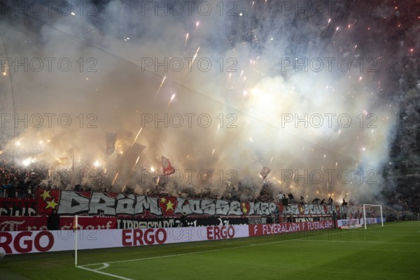 BEAUTIFUL SPORTS/ (DFL/DFB REGULATIONS PROHIBIT ANY USE OF PHOTOGRAPHS AS IMAGE SEQUENCES AND/OR QUASI-VIDEO) Cologne, RheinEnergieStadion, North Rhine-Westphalia, Pyro South Curve, DFB Cup 1.FC Köln, Hertha BSC on 04/12/2024 at RheinEnergieStadion in Cologne Germany