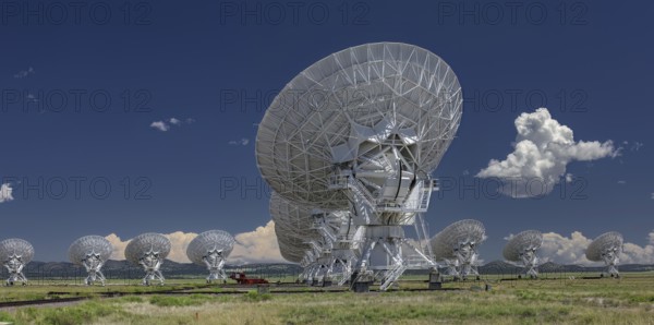 The VLA, Very Large Array, Radio Telescope in Socorro, New Mexico