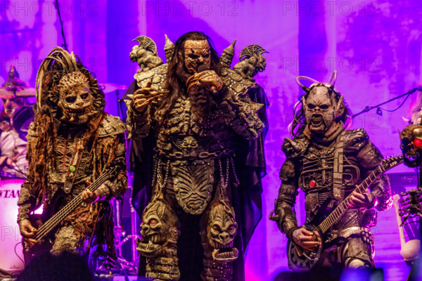 Lordi Open Air in the Ehrenhof, Kunstpalast Düsseldorf, concert for the exhibition Death and the Devil - Fascination of Horror, Düsseldorf, North Rhine-Westphalia, Germany, Europe