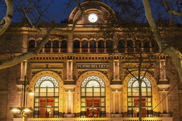 Gran Teatre del Liceu, theatre in Barcelona on the Ramblas, Barcelona, Spain, Europe