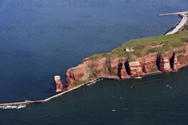 Heligoland High Seas Island, Red Sandstone Cliffs, Bird Rock, Lange Anna, Steep Coast, Germany, Europe