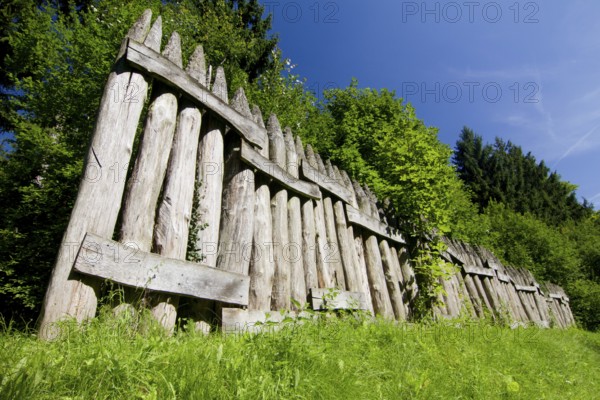 Germany, Hesse, Limeshain, Limes rampart, rampart, Limes, reconstruction, Roman period, Limes, Federal Republic of Germany, Europe