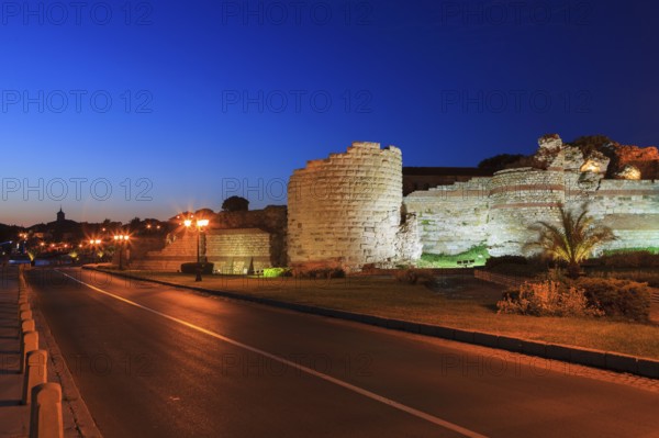 Old fortress, western gate of the Byzantine city wall, Nessebar, Burgas Province, Bulgaria, Europe