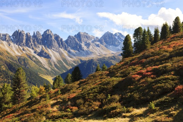 Autumn in the Stubai Alps, Tyrol, Austria, Europe