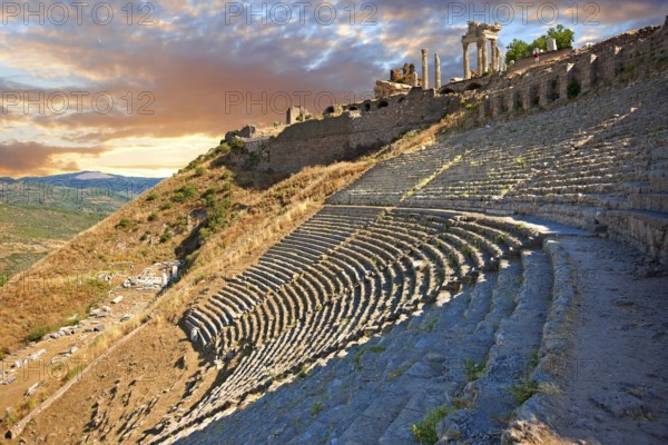 The Roman Theatre of Pergamon Archaeological Site, Bergama, Turkey, Asia