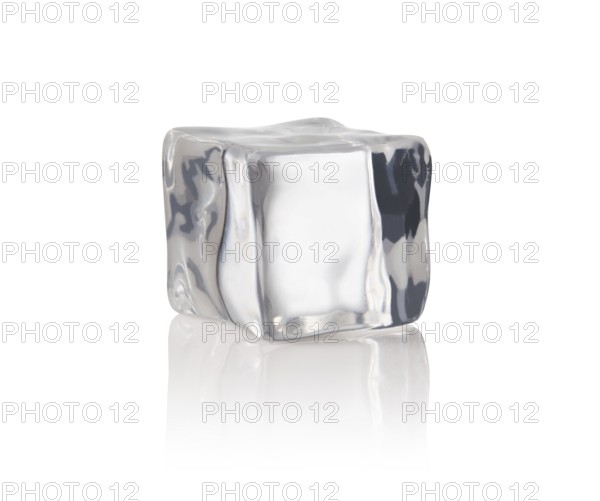 ice cubes on a white background