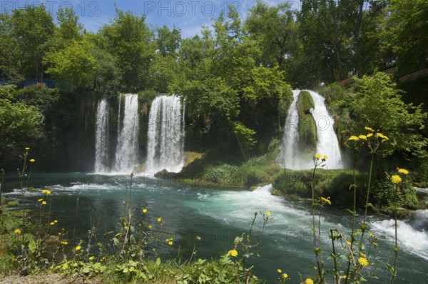Düden Waterfalls near Antalya, Turkish Riviera, Turkey, Asia