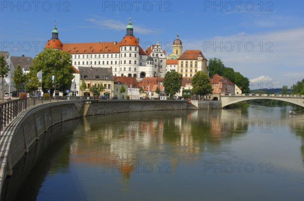 Neuburg on the Danube, Neuburg Castle, Neuburg Castle, Danube, Upper Bavaria, Bavaria, Germany, Europe