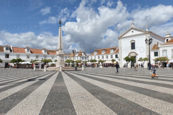 Marquess of Pombal Square, Plaza, Praca do, Vila Real de Santo Antonio, Algarve, Portugal, Europe