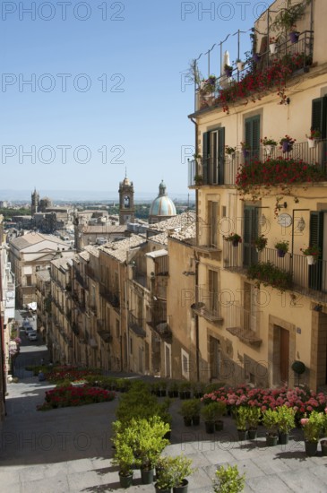 Old Town, Caltagirone, Province of Catania, Sicily, Italy, Santa Maria del Monte, Europe