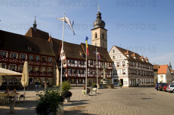 Town Hall and Church of St. Martin, Forchheim, Franconian Switzerland, Bavaria, Germany, Franconian Switzerland, Europe