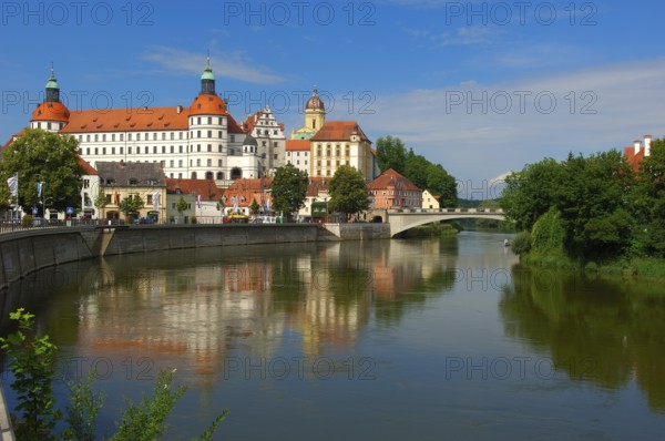 Neuburg on the Danube, Neuburg Castle, Neuburg Castle, Danube, Upper Bavaria, Bavaria, Germany, Europe