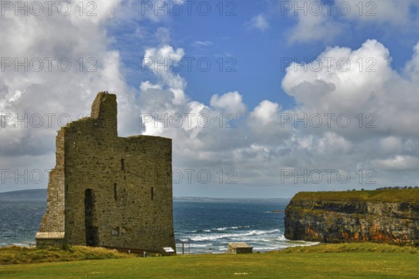 Ballybunion Castle, Ballybunion, County Kerry, Ireland, Europe